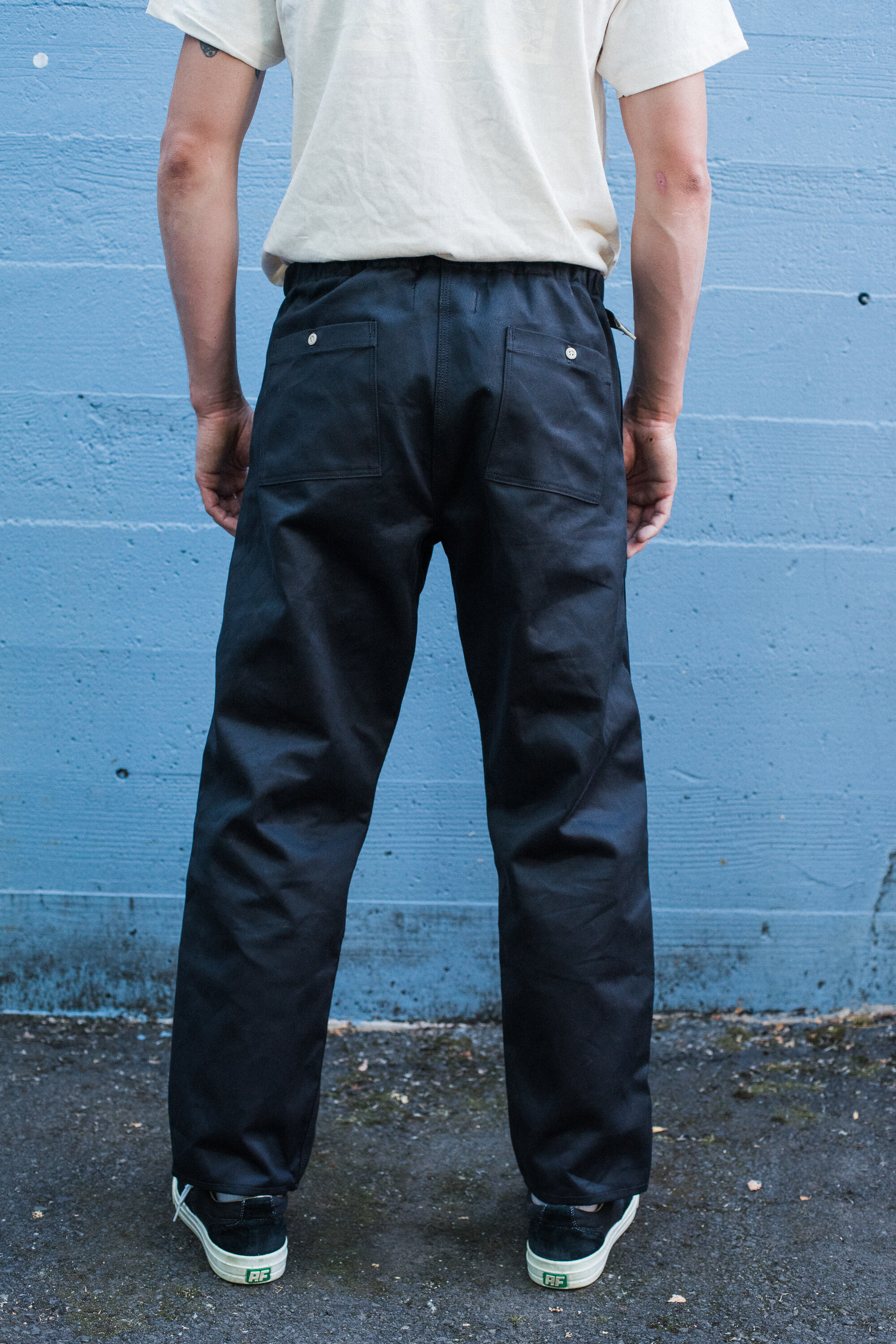 Easy Pant - 10 oz Black Piqué — GREASE POINT WORKWEAR