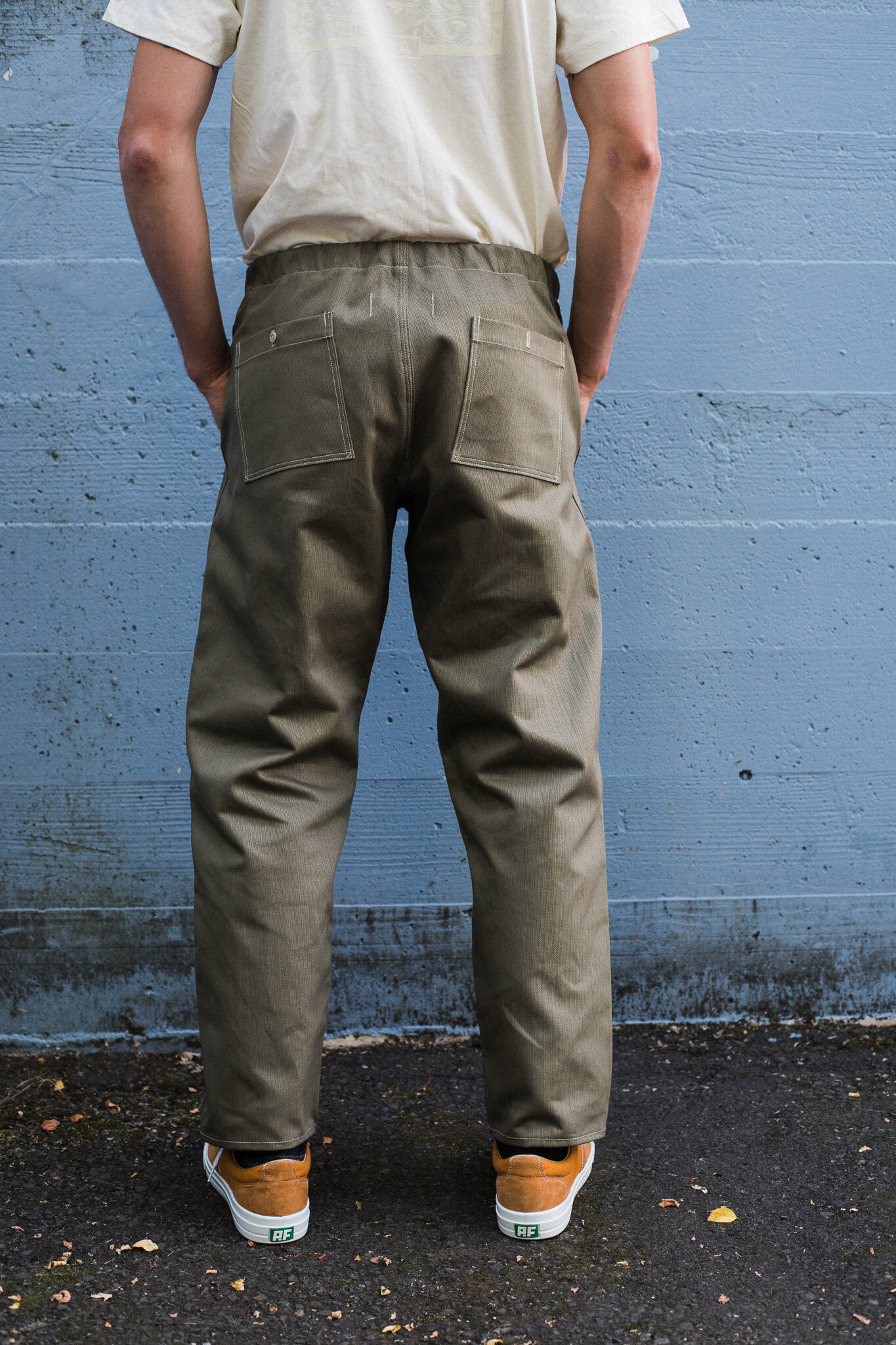 Easy Pant - 12 oz Olive Piqué — GREASE POINT WORKWEAR