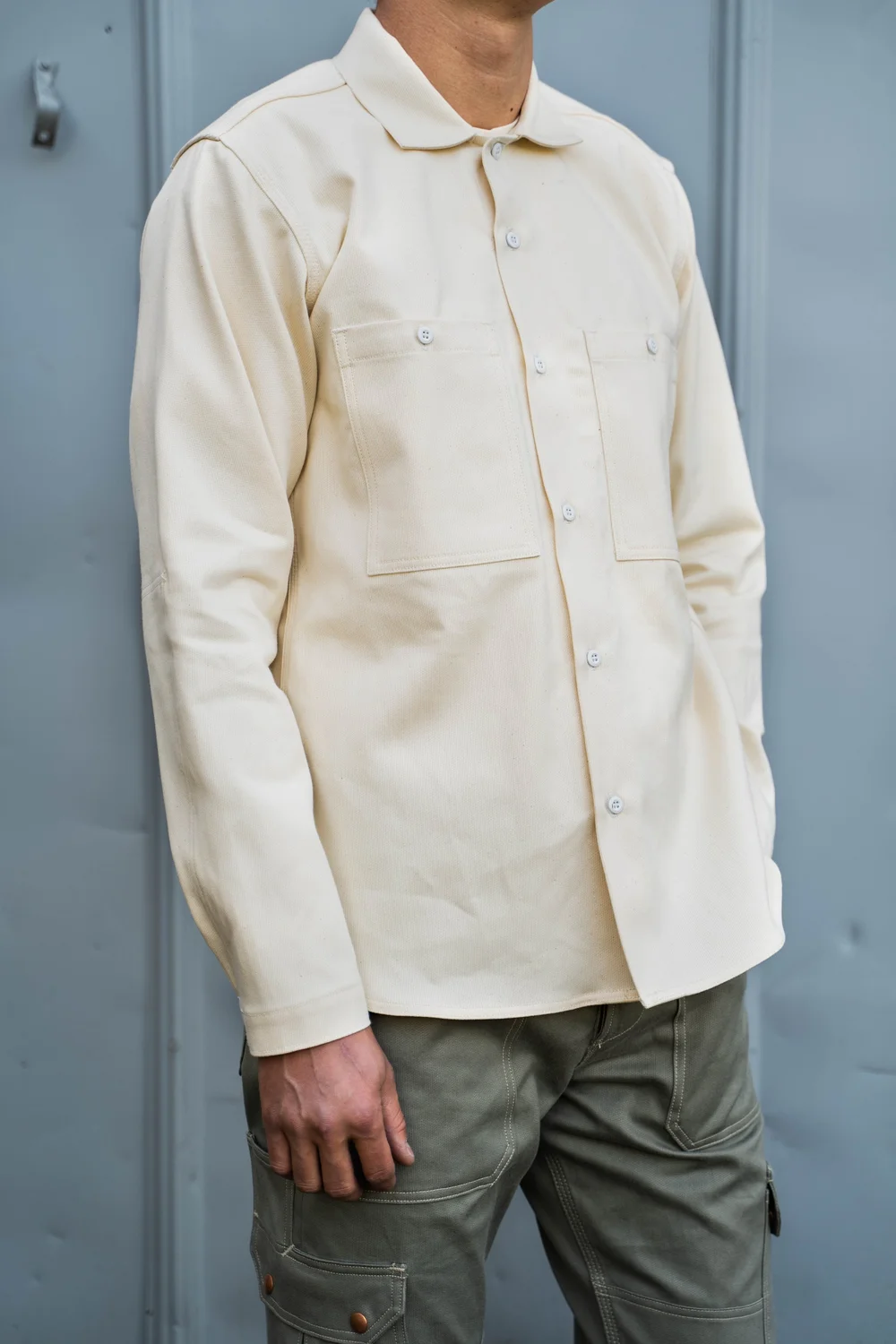 Orchard Shirt 11 oz Japanese Natural Selvedge Piqué — GREASE