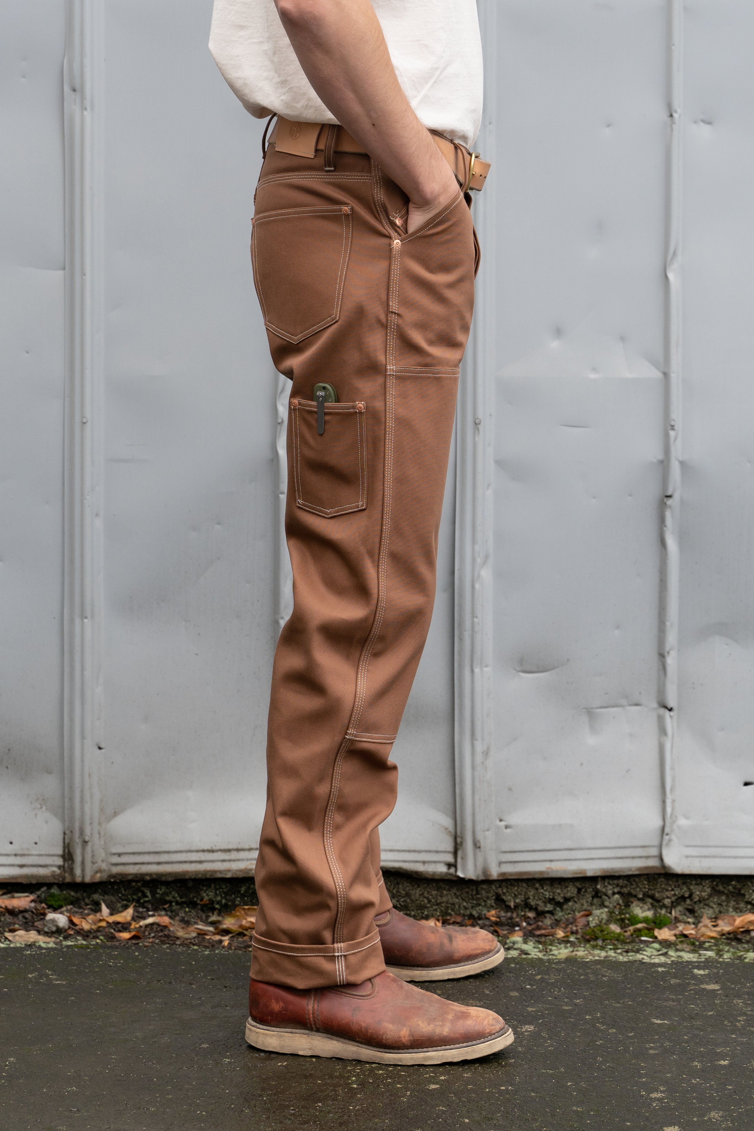 Duck Canvas Carpenter Trousers in Sw brown duck  Trousers  Dickies UK