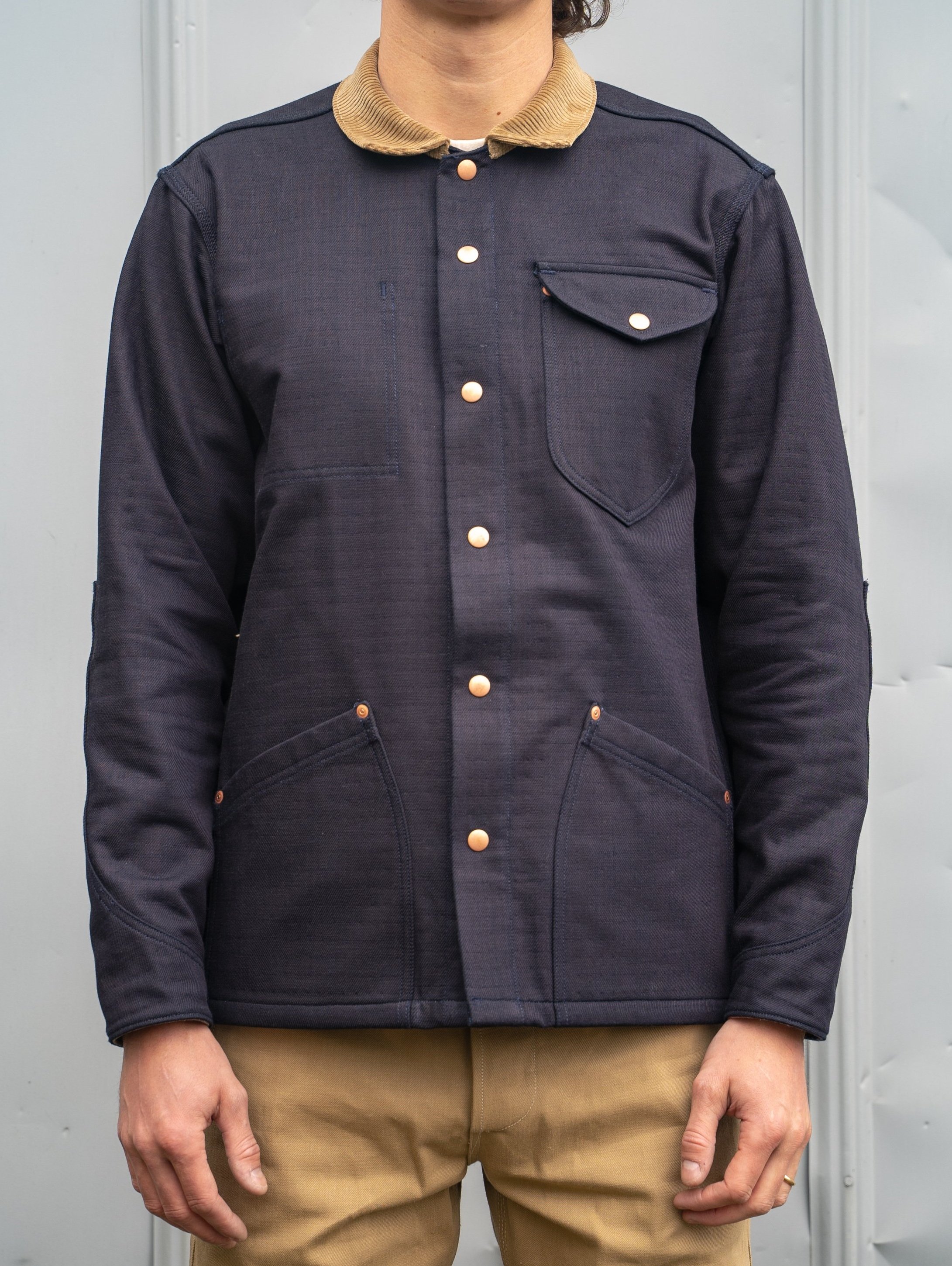Orchard Coat - Flannel Lined Indigo Twill — GREASE POINT WORKWEAR