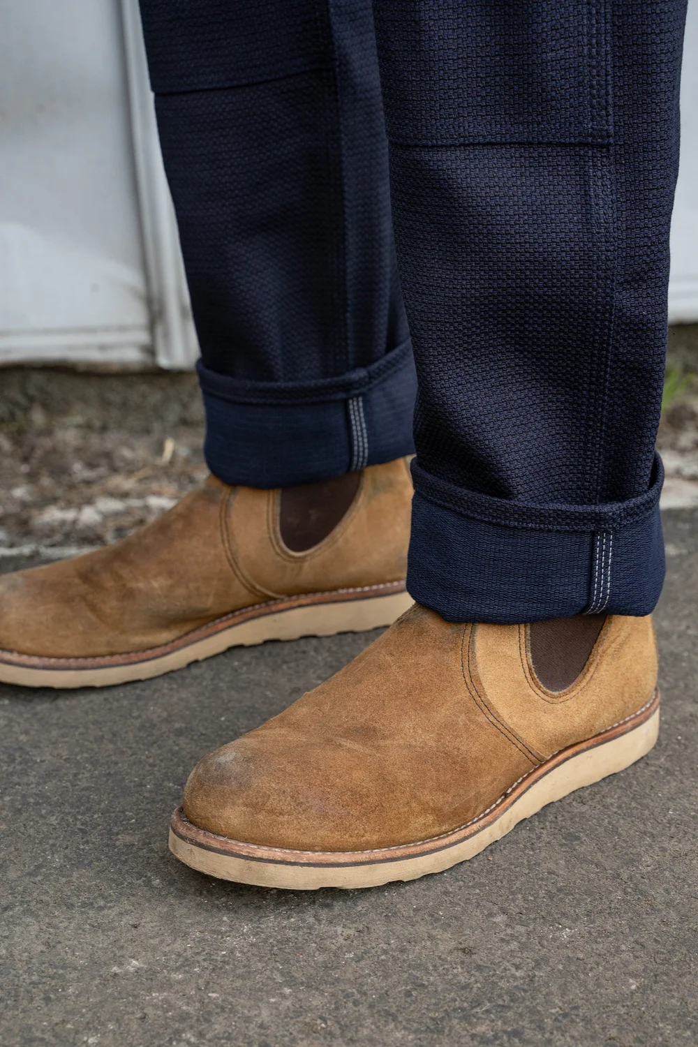 Work Cargo - 12.5 oz Japanese Indigo Sashiko — GREASE POINT WORKWEAR