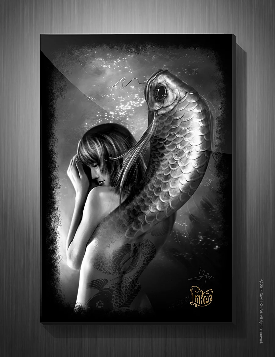 Fine Art Canvas, Koi Fish
