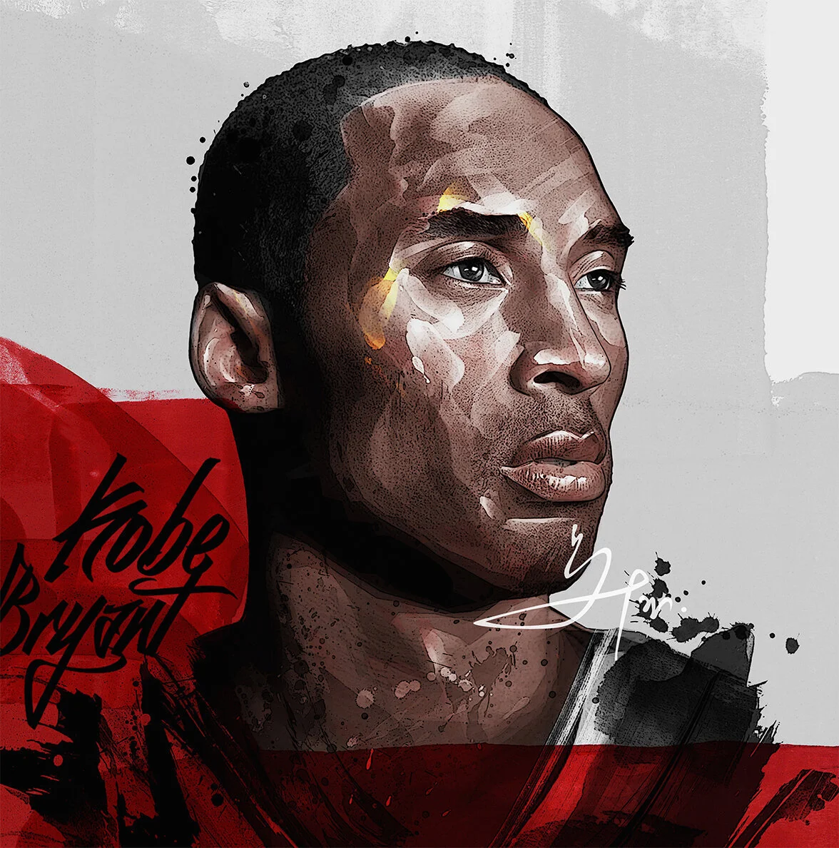 Fine Art Paper Print, Mamba Red