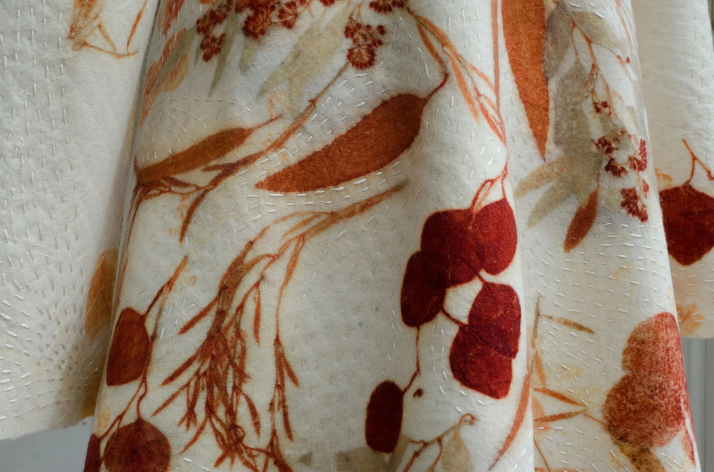 Kantha coat detail