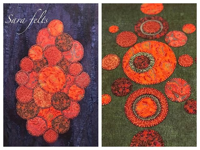 I&rsquo;m so happy to be participating in the Spirit of India exhibition at Port Moody Arts Centre. I hope you can drop by to see these colorful wall panels made from felting superfine merino wool with silk sarees and hand dyed silks. 
#vancouvermake