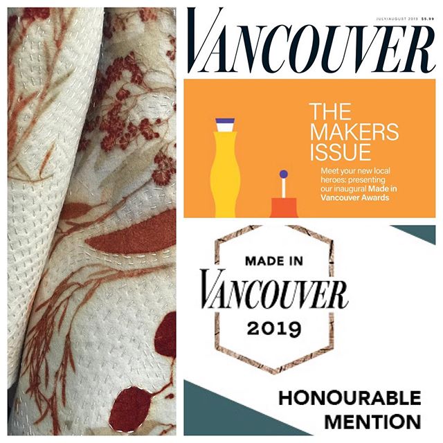 In the midst of packing, moving and unpacking, I was so excited to get the Vancouver Magazine Makers Issue in the mail today. I made it into the Honourable Mention category alongside some incredible artists and designers.
Thank you Vancouver Magazine