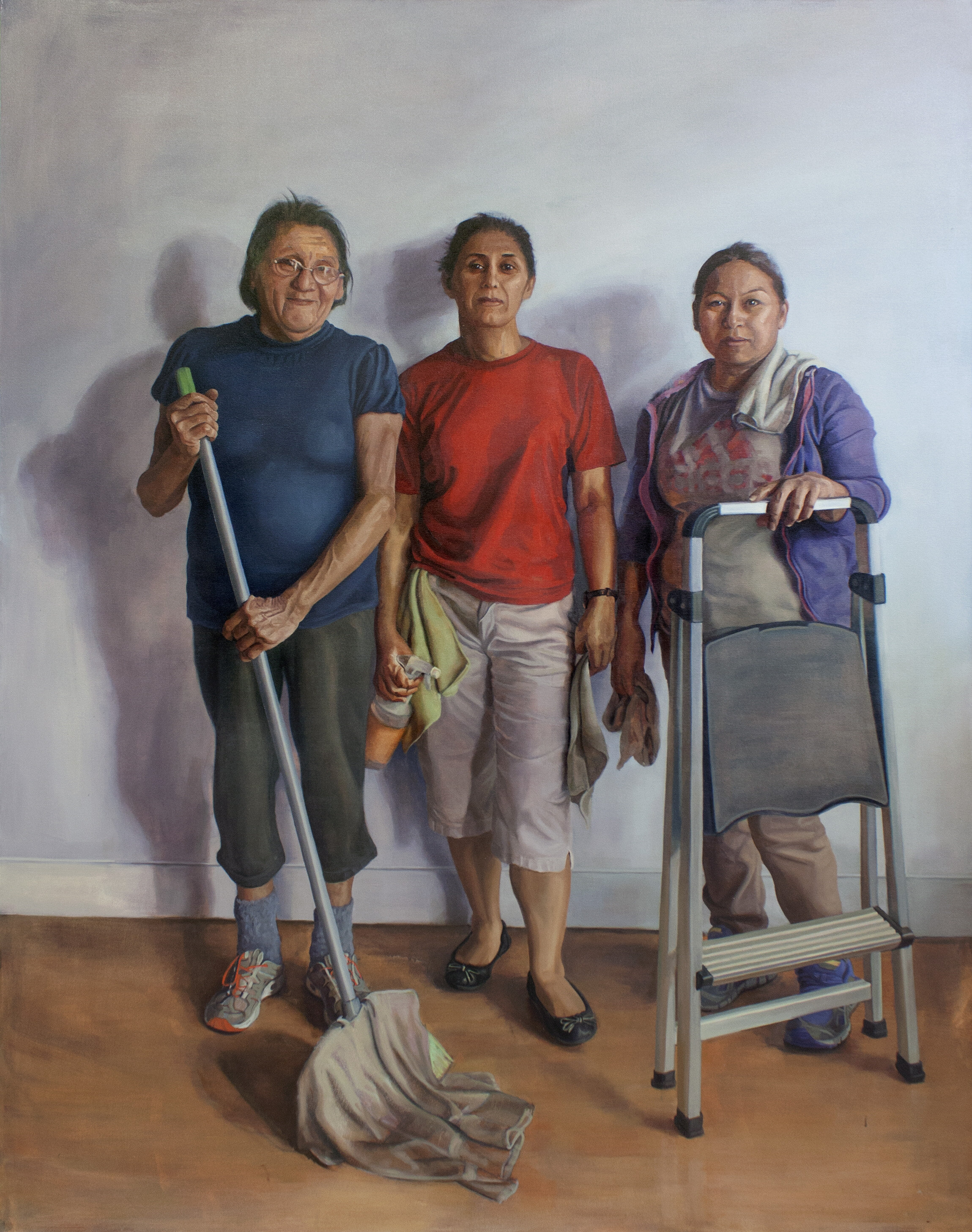  Arely Morales,&nbsp; Una por una (One by One) , 2019, oil on canvas, 95 x 75 inches, Loan Courtesy of the Artist 