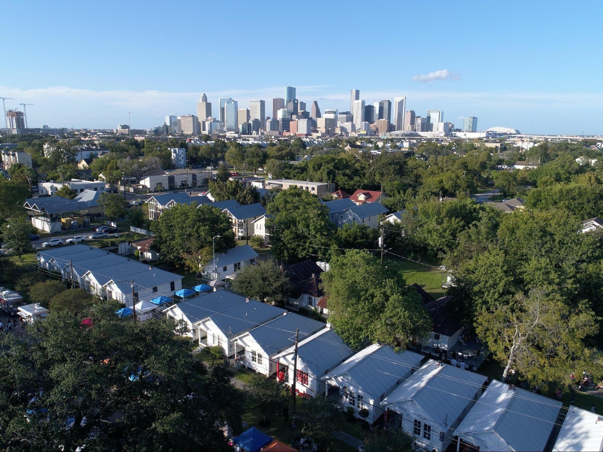  Aerial view of Project Row Houses, Photo Credit: Project Row Houses 