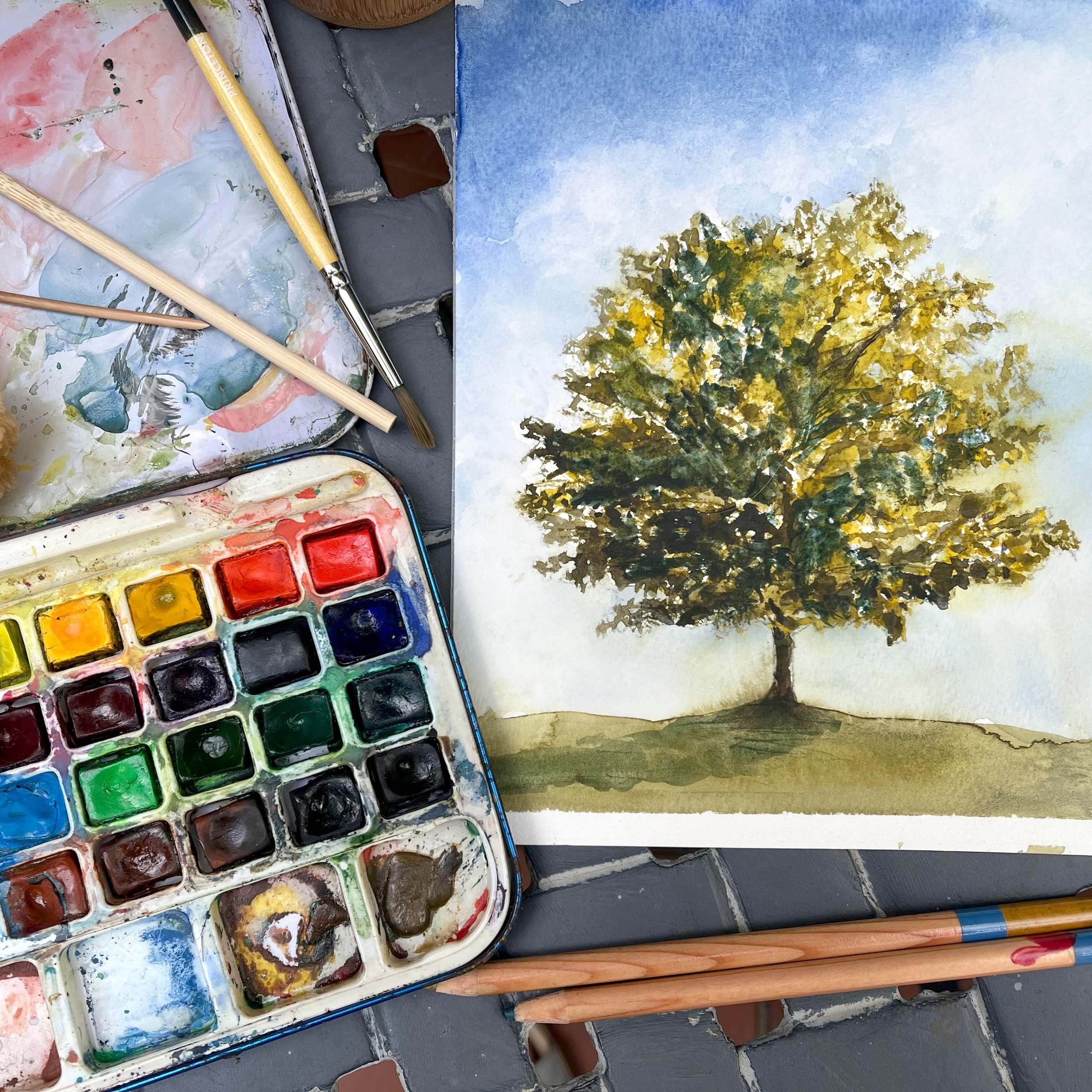 Elements of Nature: Mixed Media Watercolor (MM-7) | IN-PERSON WORKSHOP