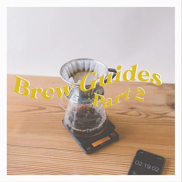 The last of the brew guides just went up! We added the Kalita Wave and Aeropress. We are pumped! Go check them out and try them out yourself!! 🤗🤗