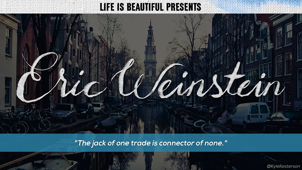 Eric Weinstein is a Mathematician, Economist, and a frequent public speaker on a variety of subjects within the sciences. Currently, he is the managing director of Thiel Capital and holds a Visiting Position at Oxford University in the Mathematical Institute. 