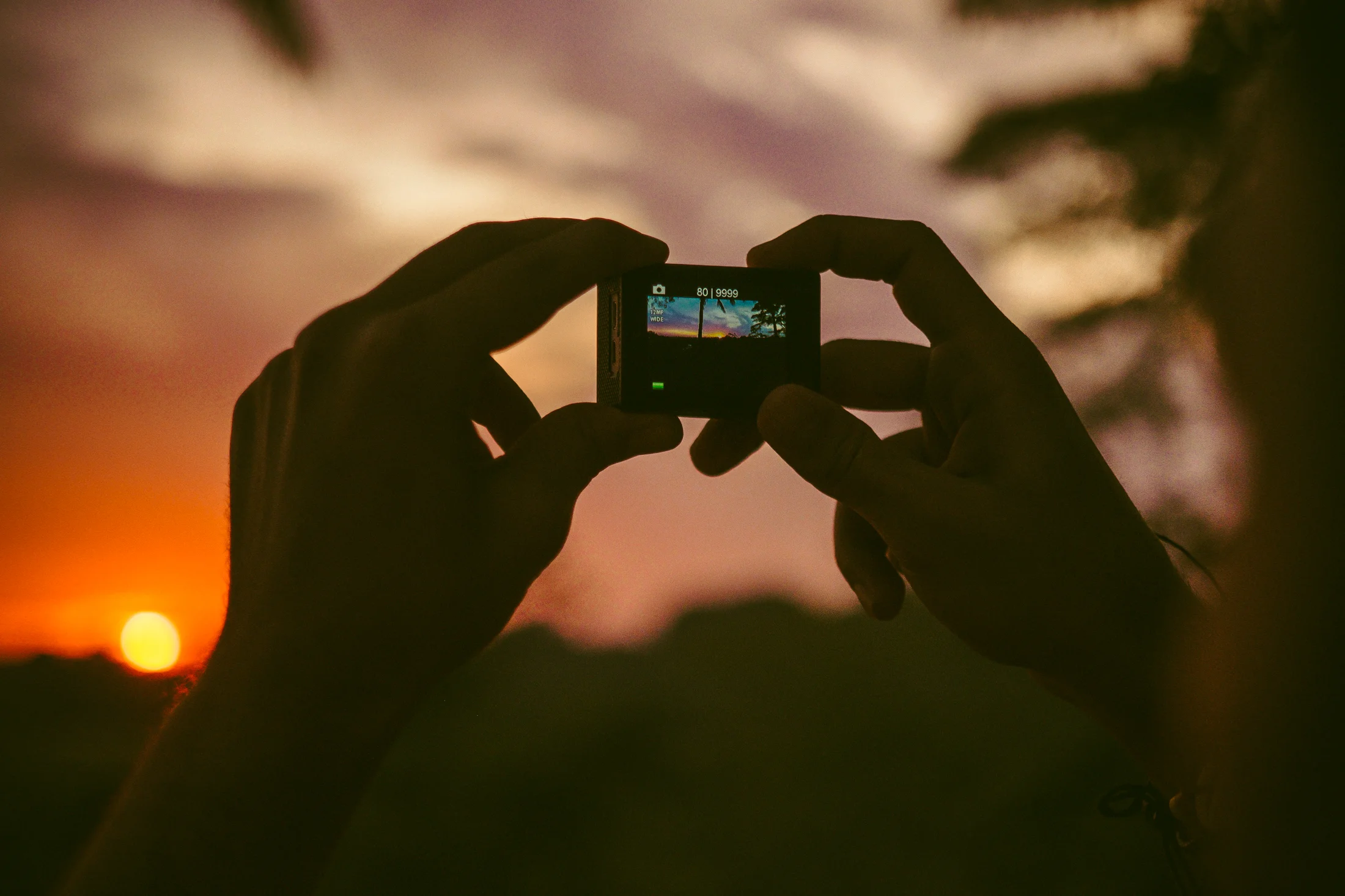 Nuno captures the sunset