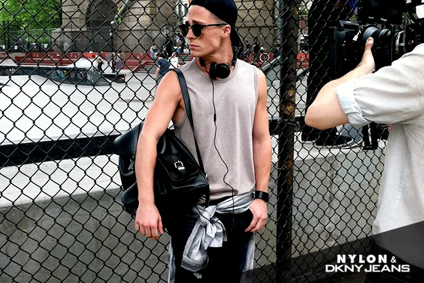 COLTON HAYNES NYLONxDKNY JEANS