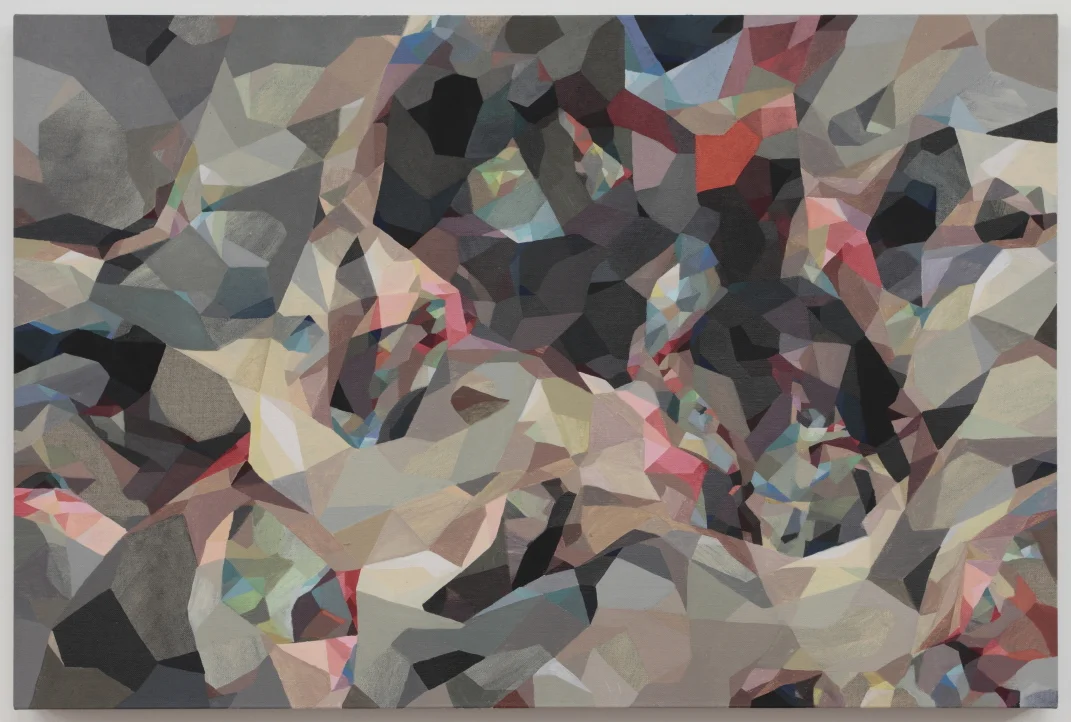  Paper rock,&nbsp;2011, Acrylic on board, 60x90cm, photo by Tim Gresham&nbsp; 