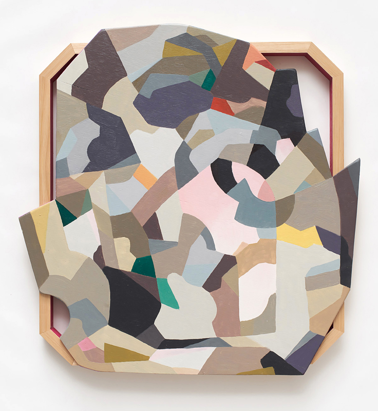 Self similar #1, 2014, Oil on board, 75 x 78 x 5cm, framed, photo by The Photography Department