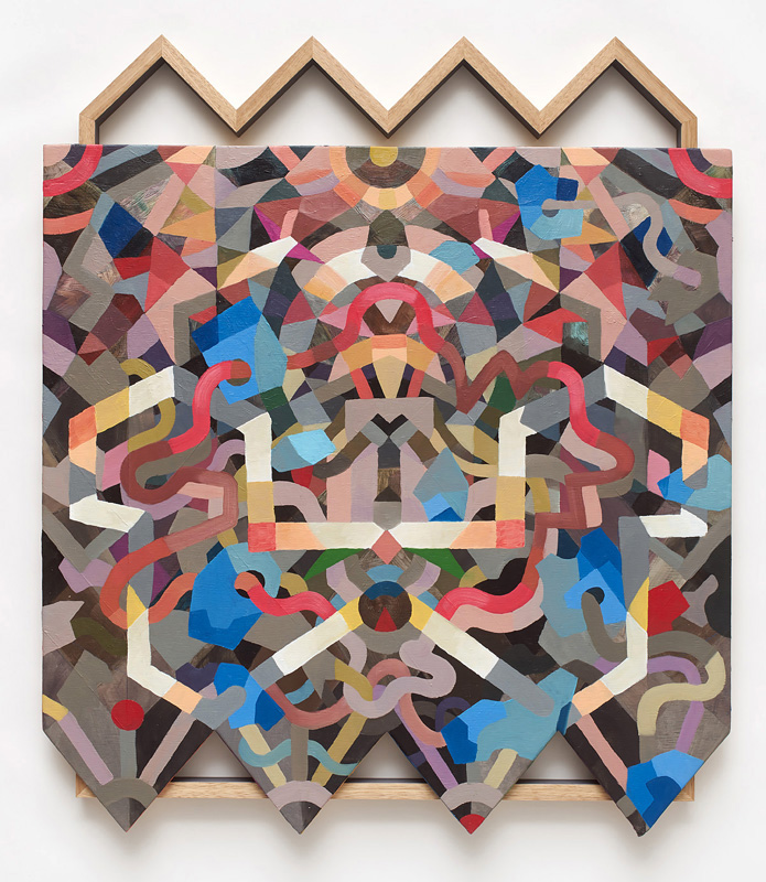 Self similar #3, 2014, Oil on board, 80 x 92 x 4cm, framed, photo by The Photography Department
