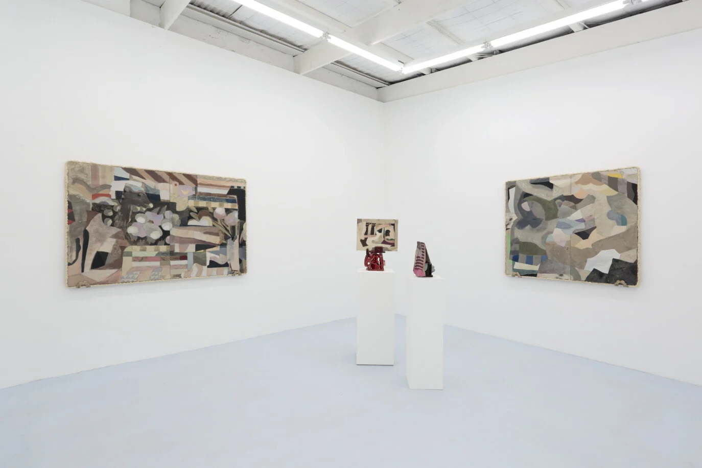  Install view, ‘A roof, not a room’ at Daine Singer, 2021, photo by Tim Gresham 