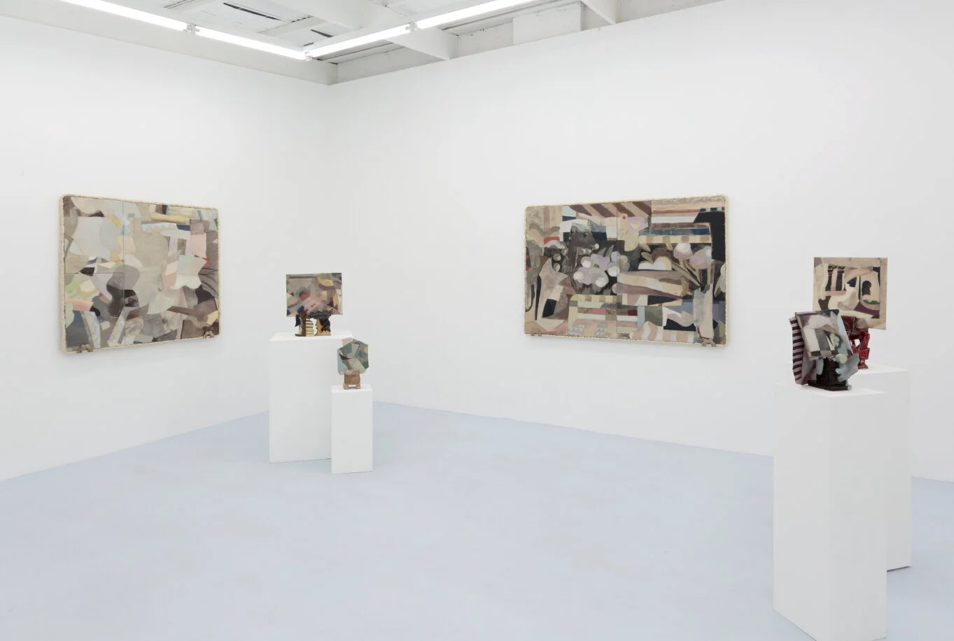  Install view, ‘A roof, not a room’ at Daine Singer, 2021, photo by Tim Gresham 