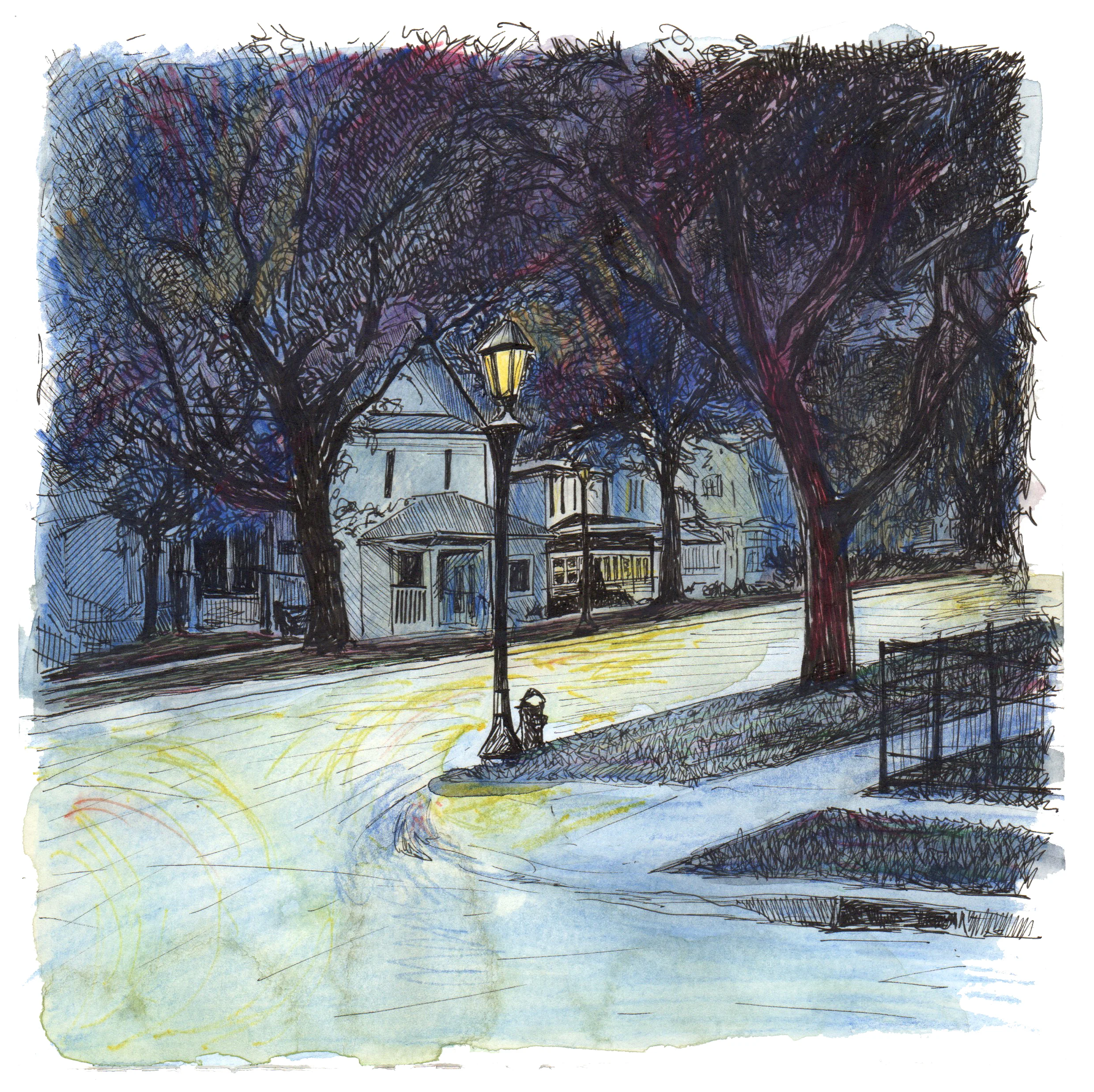 Night Scene II, St. Paul, MN