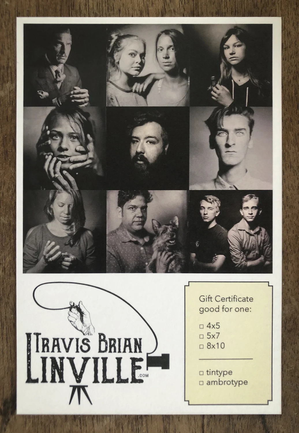 4x5 Couples Tintype Session