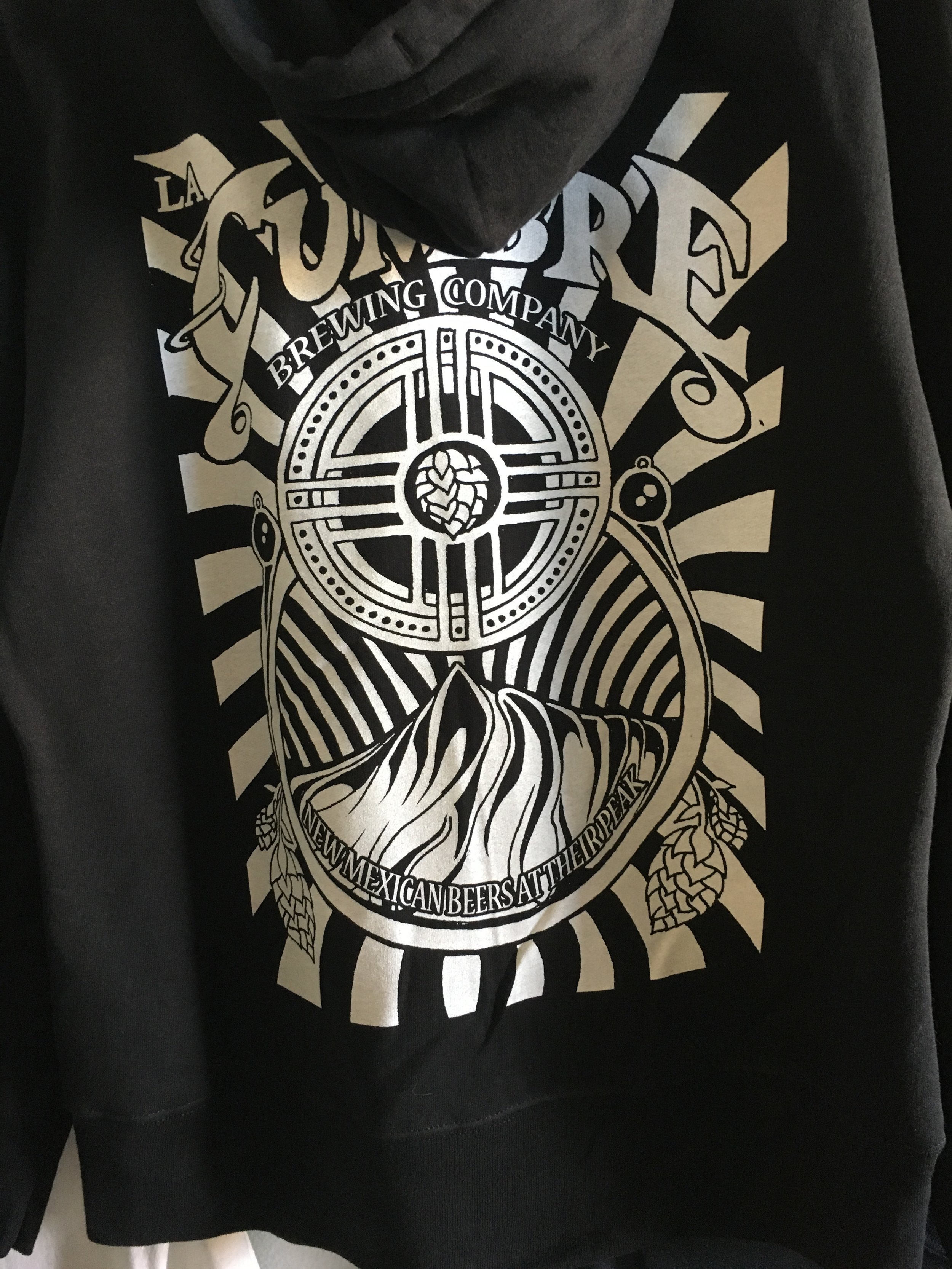 Oversized print on Hooded Fleece