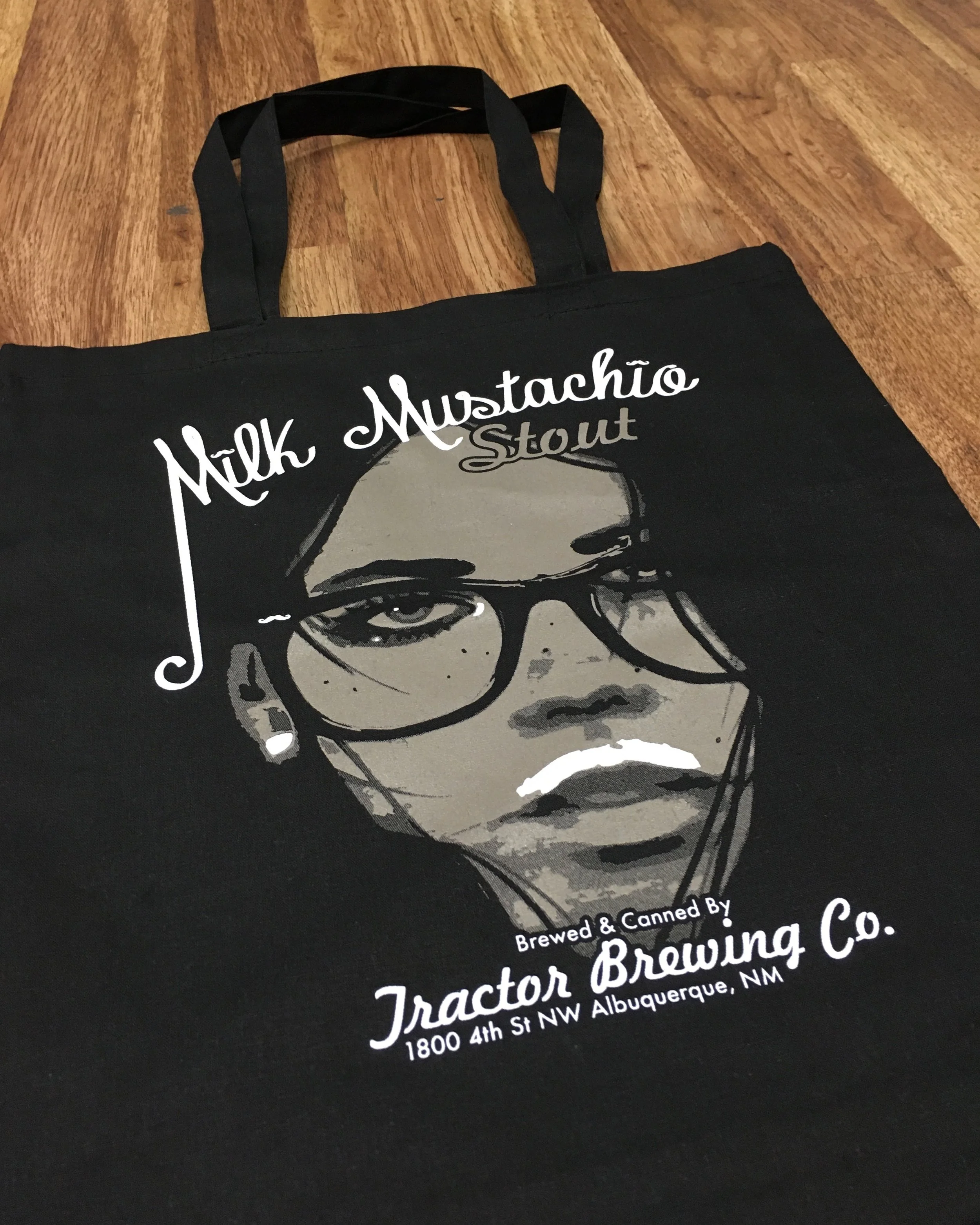 Two color Halftone print on Tote Bags