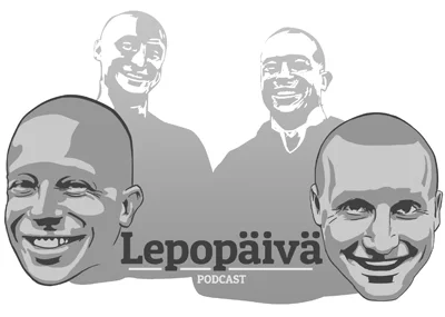 Lepopäivän kaverukset Antti ja Jaakko.