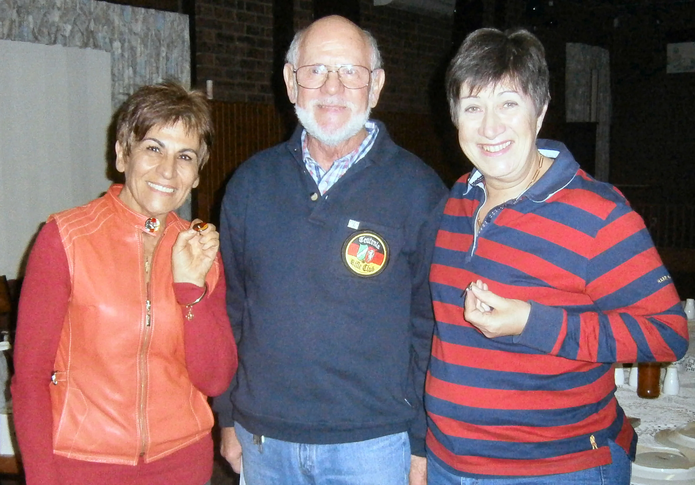 Tivoli Shooting Group prize winners Emily La Spina - Jurgen Eberhardt Teutonia and Pamela Kerry Tivoli