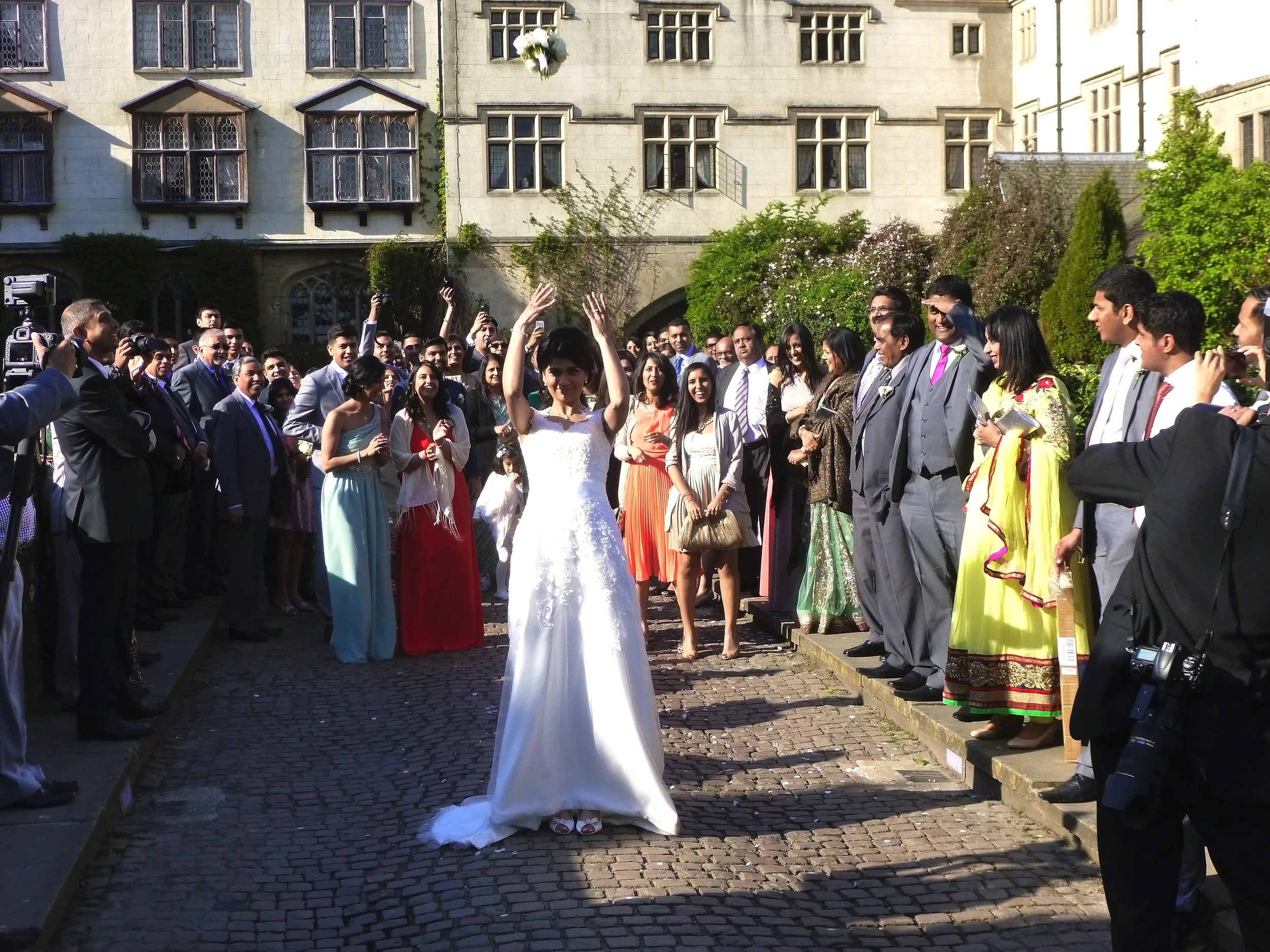 Will it be you!? Tradition has it that whoever catches the Bride's bouquet will be the next to marry!