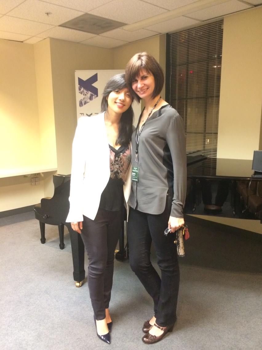 With pianist Marina Lomazov at YoungArts LA