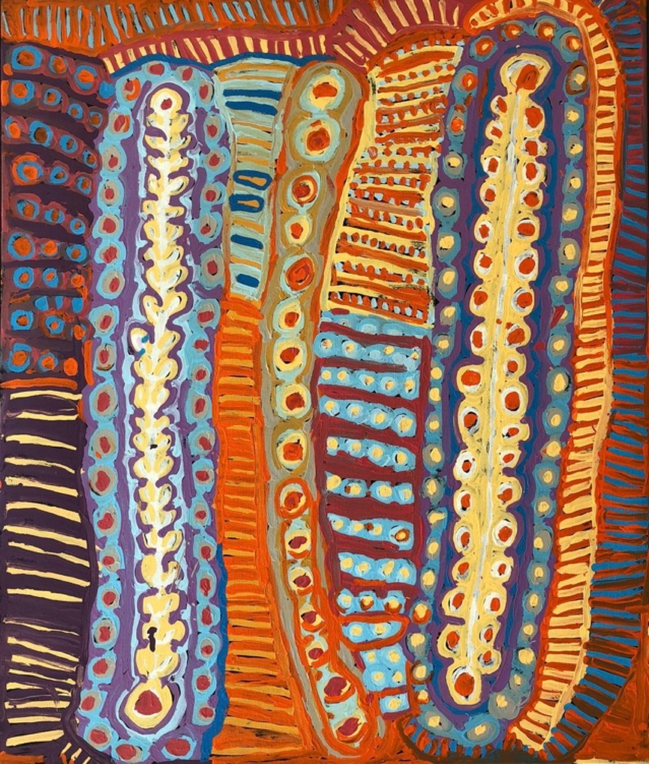 Murdie Nampijinpa Morris, Malikijarra Jukurrpa (Two Dogs Dreaming)
