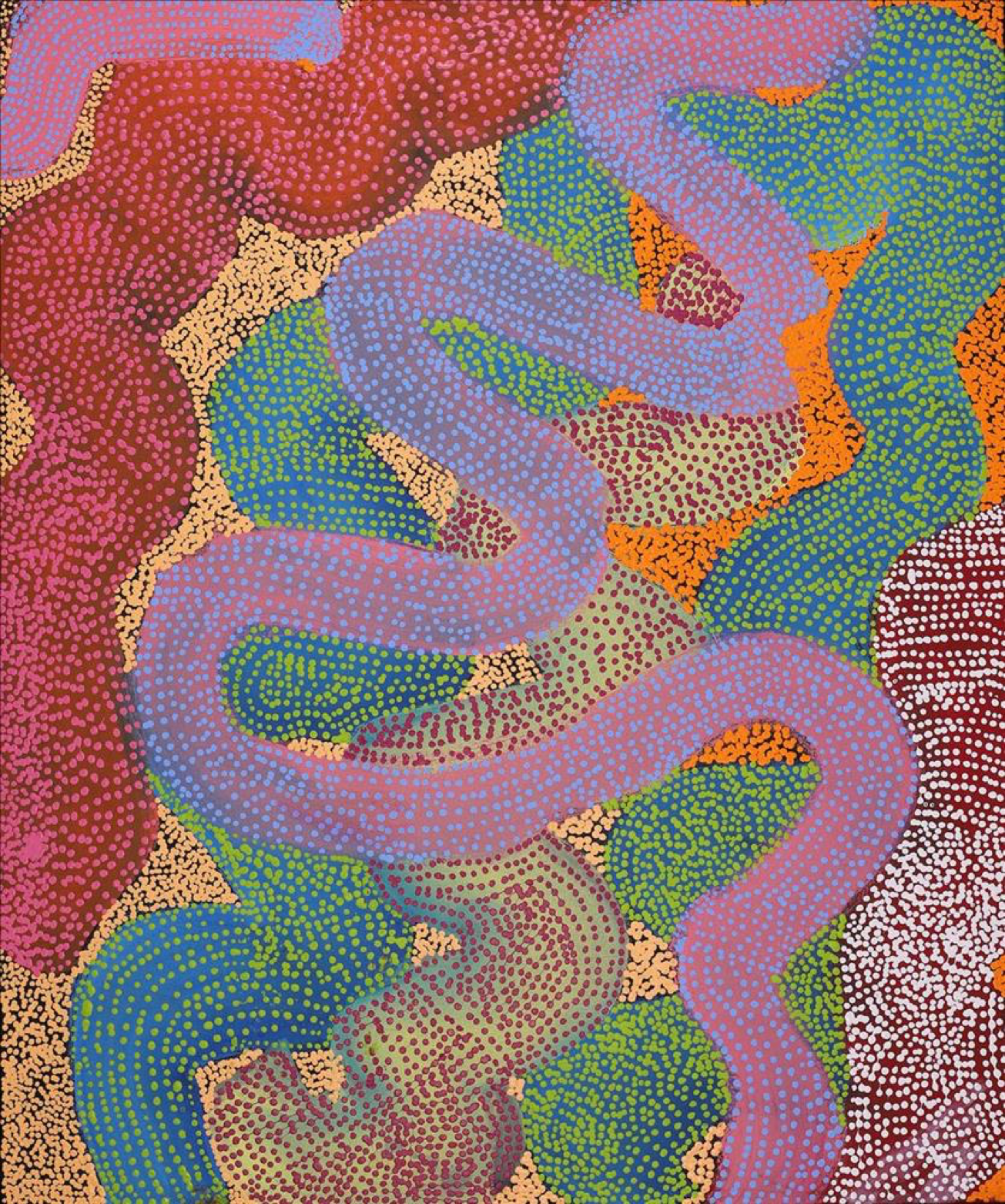 Vanetta Nampijinpa Hudson, Warlukurlangu Jukurrpa (Fire country Dreaming)