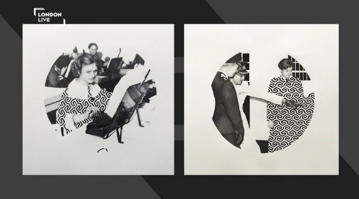 Photo courtesy of London Live and Griffin Gallery. Punchcard (2015) and Punchcard II (2015) 50x50 cm, pencil on paper.