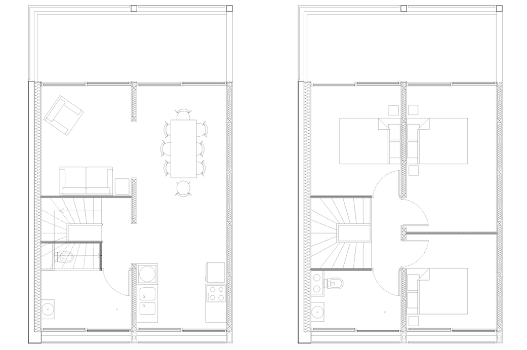  Plans d'un duplex type