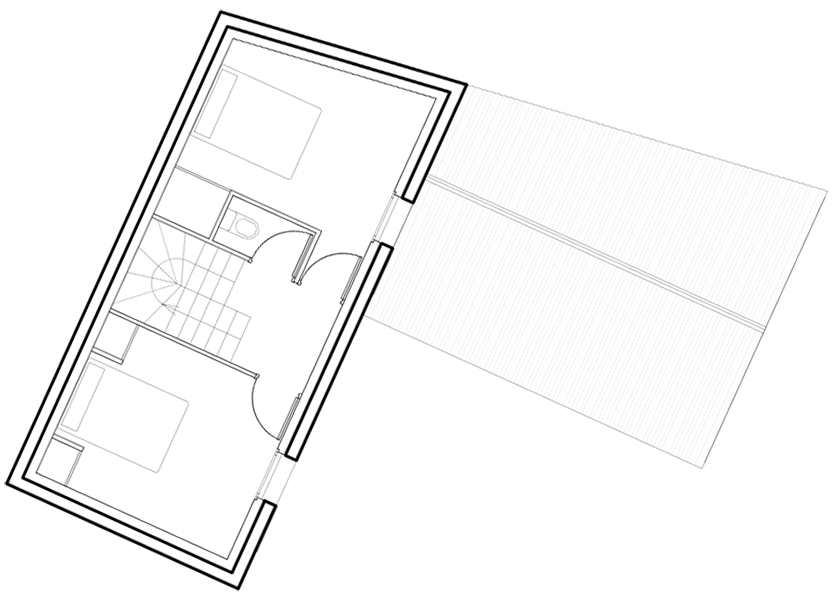  Plan type d'un logement - R+1