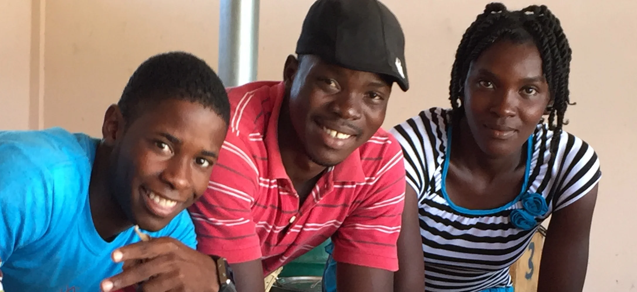 Some of the many who are working hard to improve their chances in life.