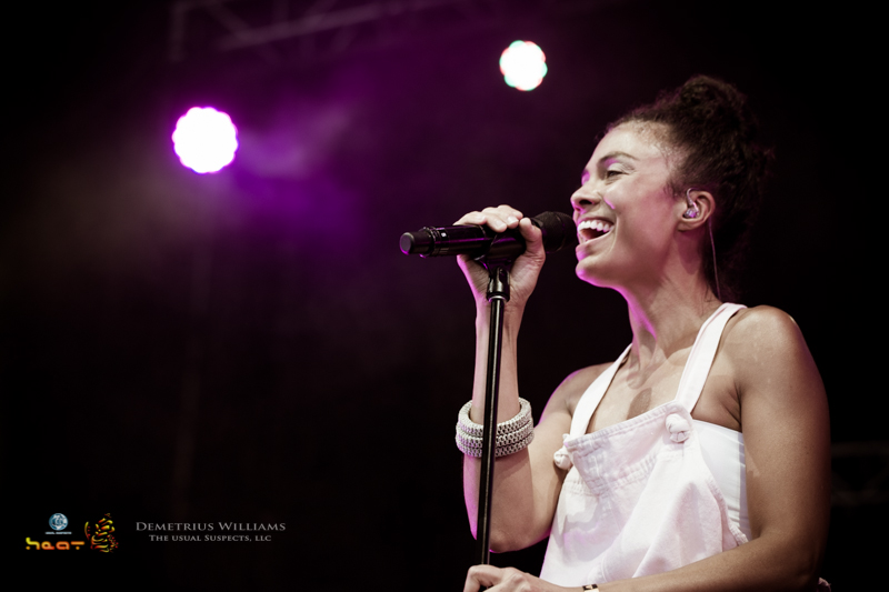 Amel Larrieux performs at ONE Musicfest