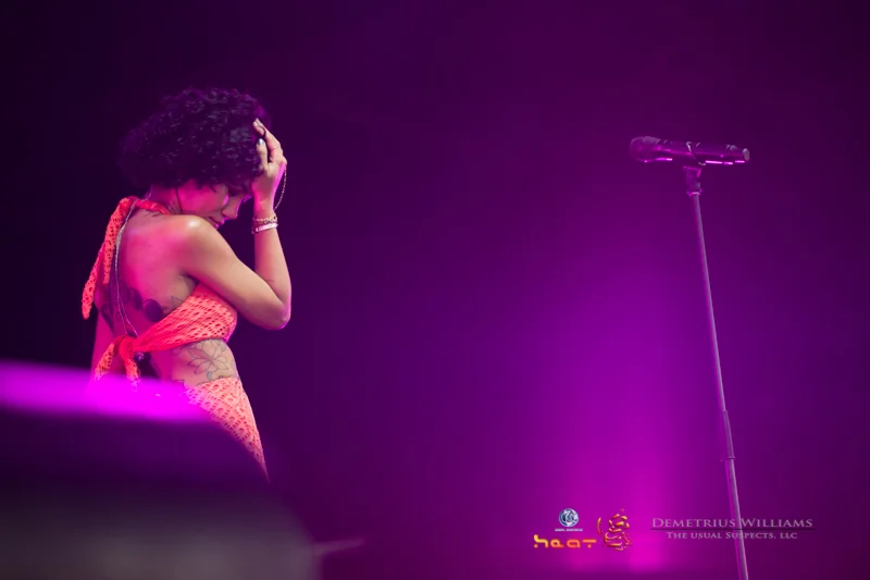 Jhene Aiko performs at ONE Musicfest