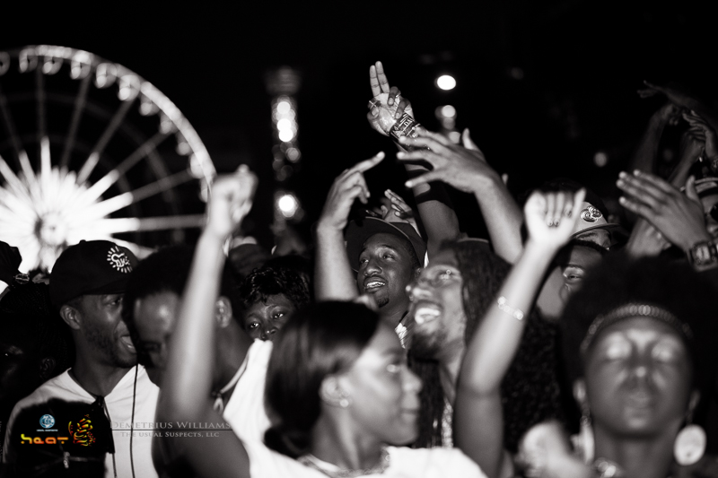 Crowd getting into it