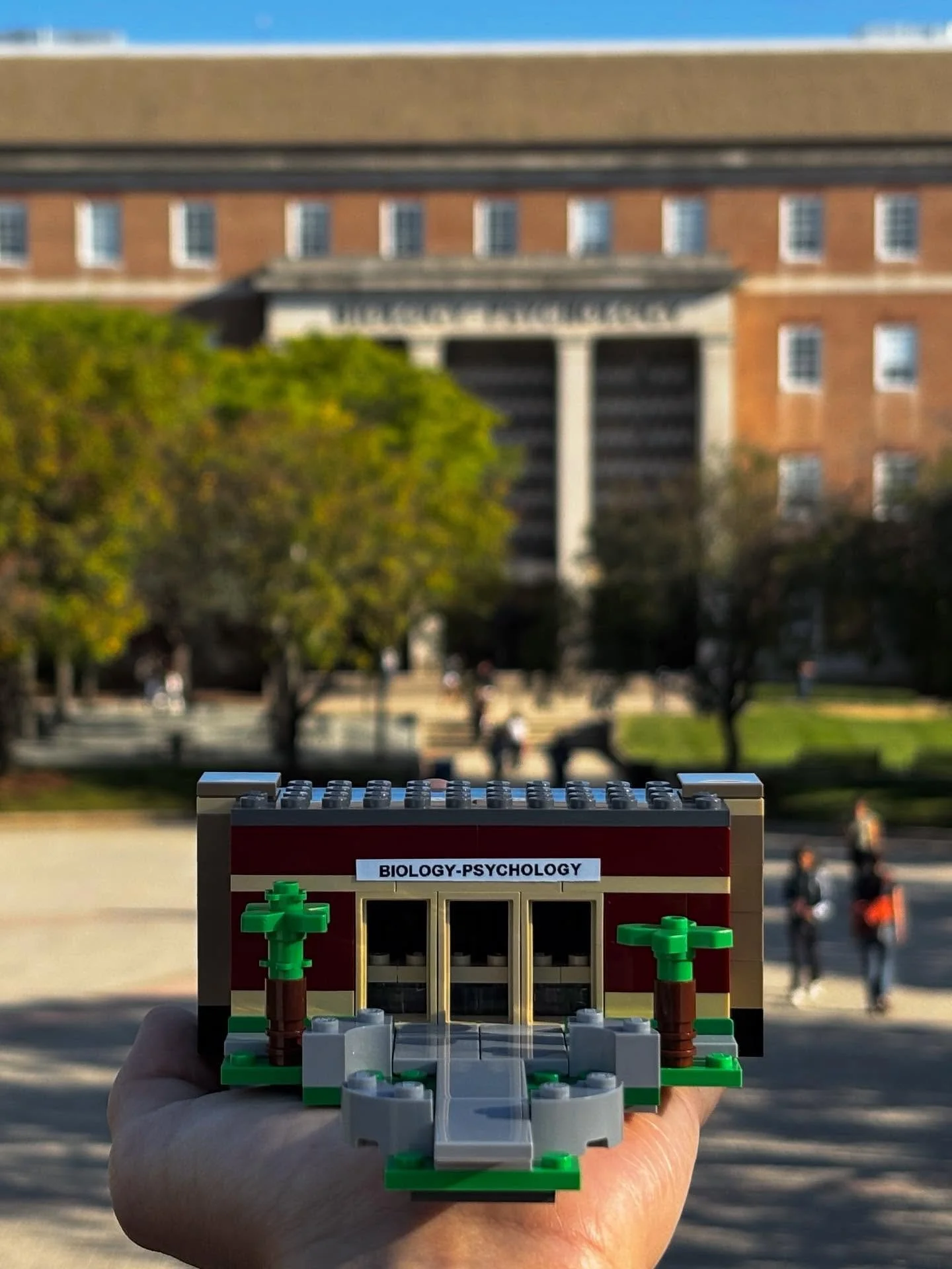 Behold beautiful brick Bio-Psych building built by blocks.

Best,
BSCI