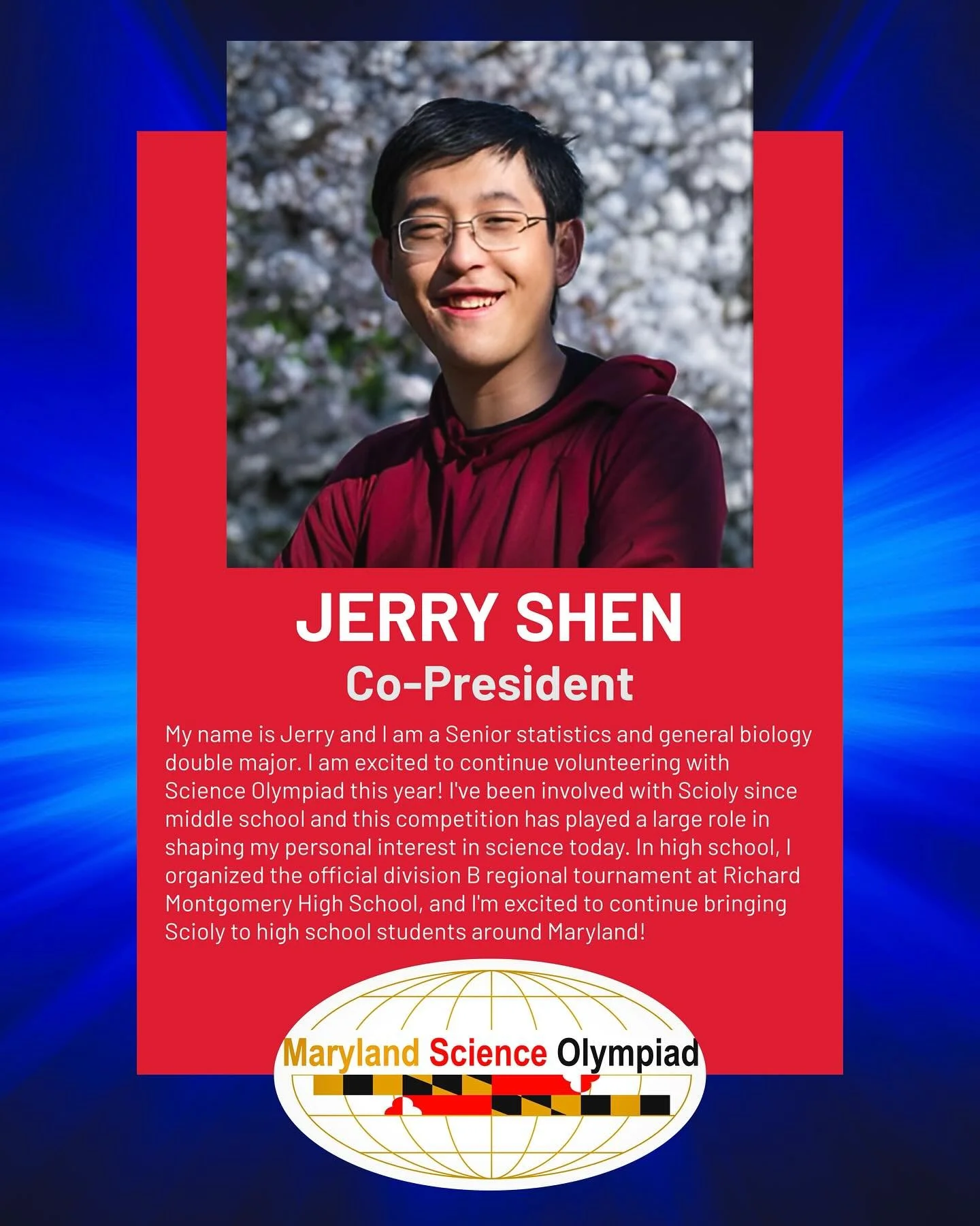 @bsciumd TERP SPOTLIGHT:

JERRY SHEN, GENB &amp; STAT double major.
ANGELA TAN, PHNB &amp; CMSC double major.

&ldquo;We&rsquo;re part of something much bigger,&rdquo; said Angela Tan, a junior who serves as co-president with Jerry for Maryland Scien