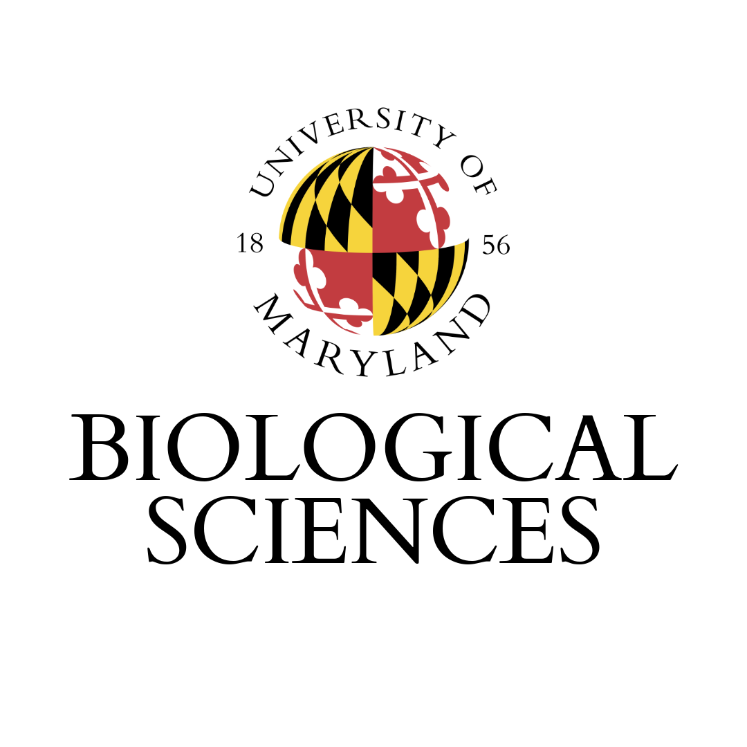 UMD logo above black serif text that reads "BIOLOGICAL SCIENCES."