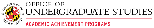 University of Maryland logo for Academic Achievement Programs (AAP).