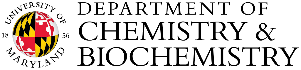 University of Maryland logo for the Department of Chemistry & Biochemistry.