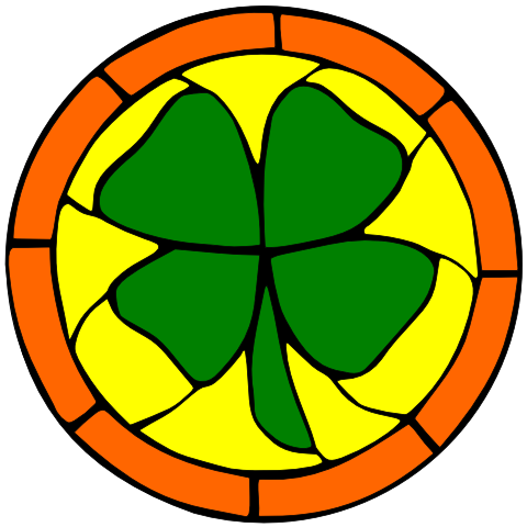 Stained Glass Clover