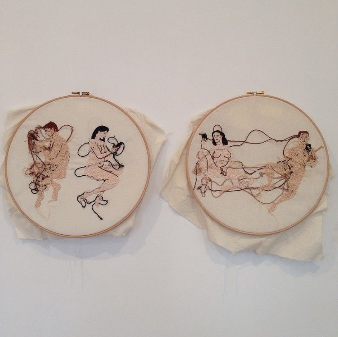 Embroidery from Threadbare at 155a Gallery