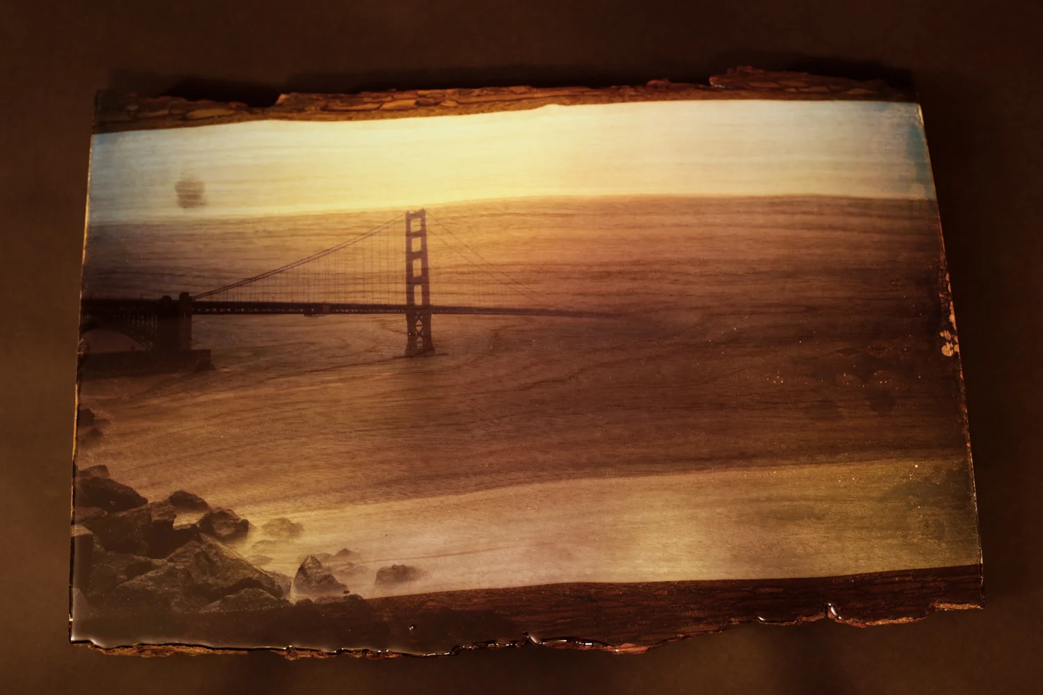 The Gate on Ontario Black Walnut - One of a Kind - Woodprint