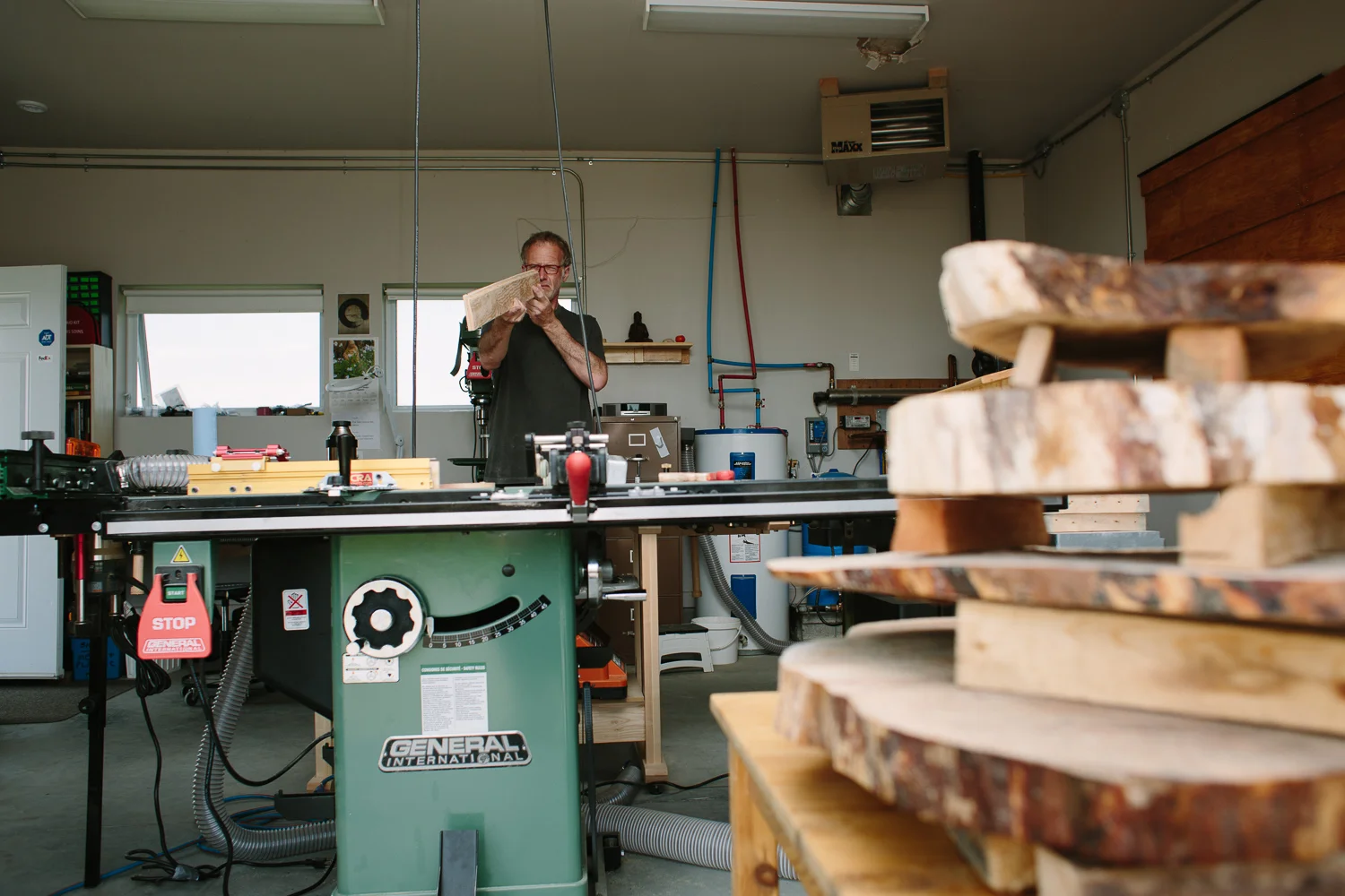 Douglas in his studio.