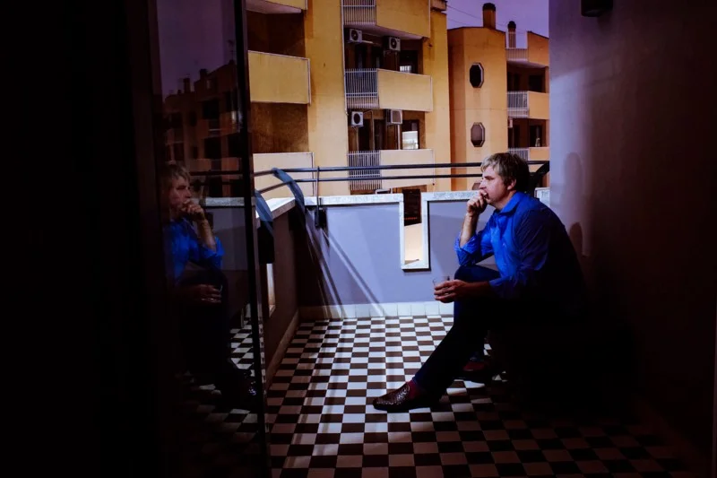 Hotel Room, Roma. From my self-portrait series, “Roma per uno”.